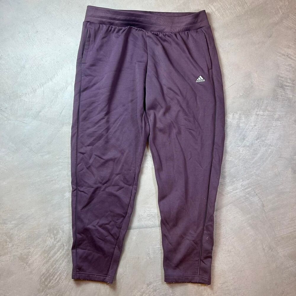 Adidas Women's Purple and Brown Joggers-tracksuits